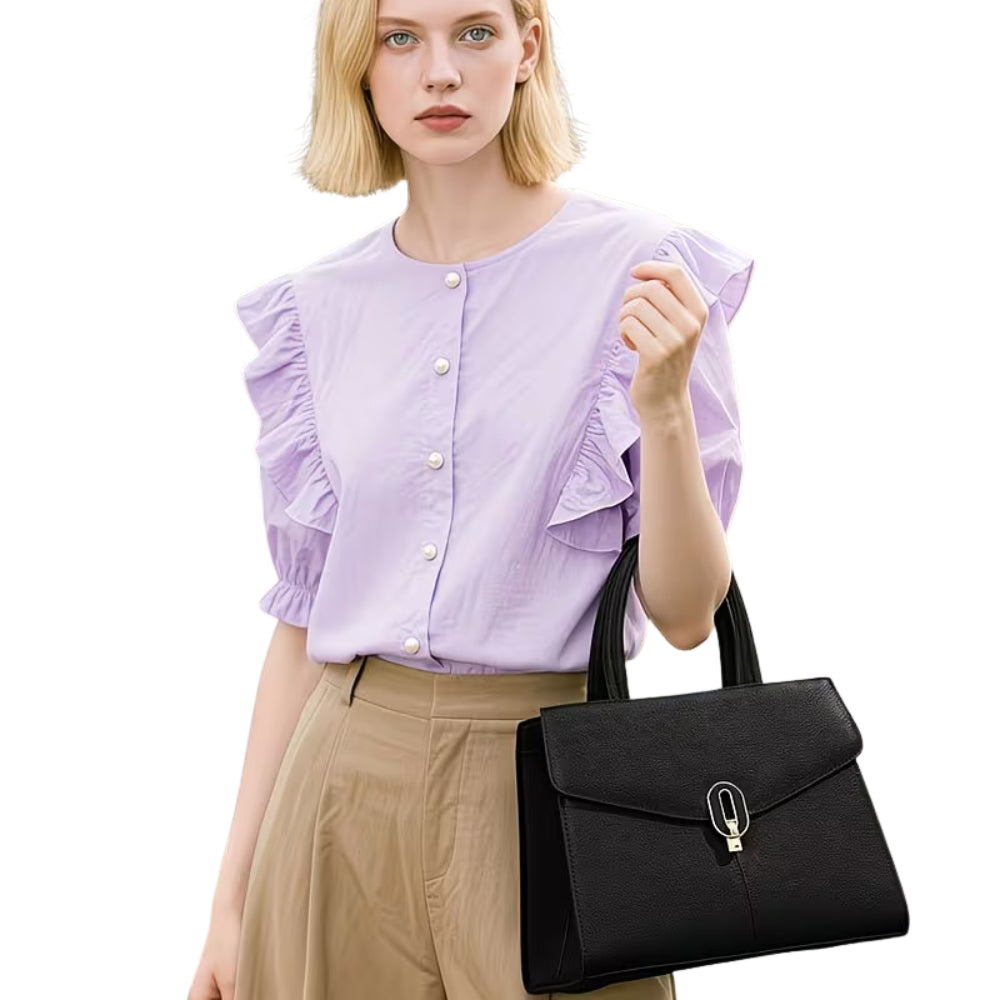 ELEGANT GENUINE LEATHER HANDBAG