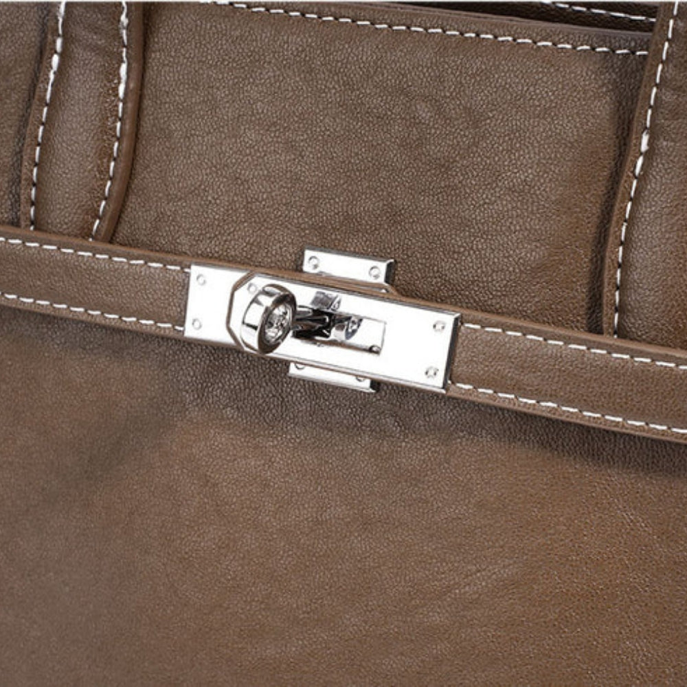 VALMERE LEATHER TOTE 15''