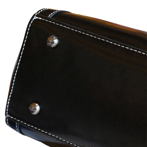 CAVERA CLASSIC LEATHER TOTE BAG