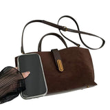 VELORA SUEDE TOTE HANDBAG