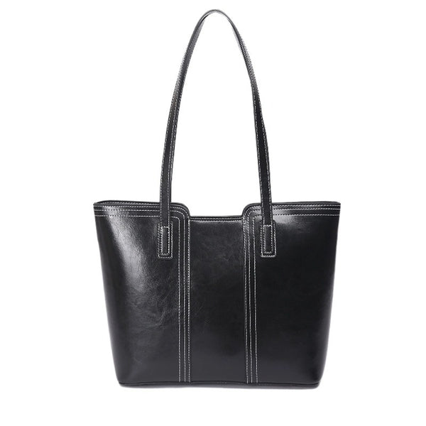 CAVERA CLASSIC LEATHER TOTE BAG