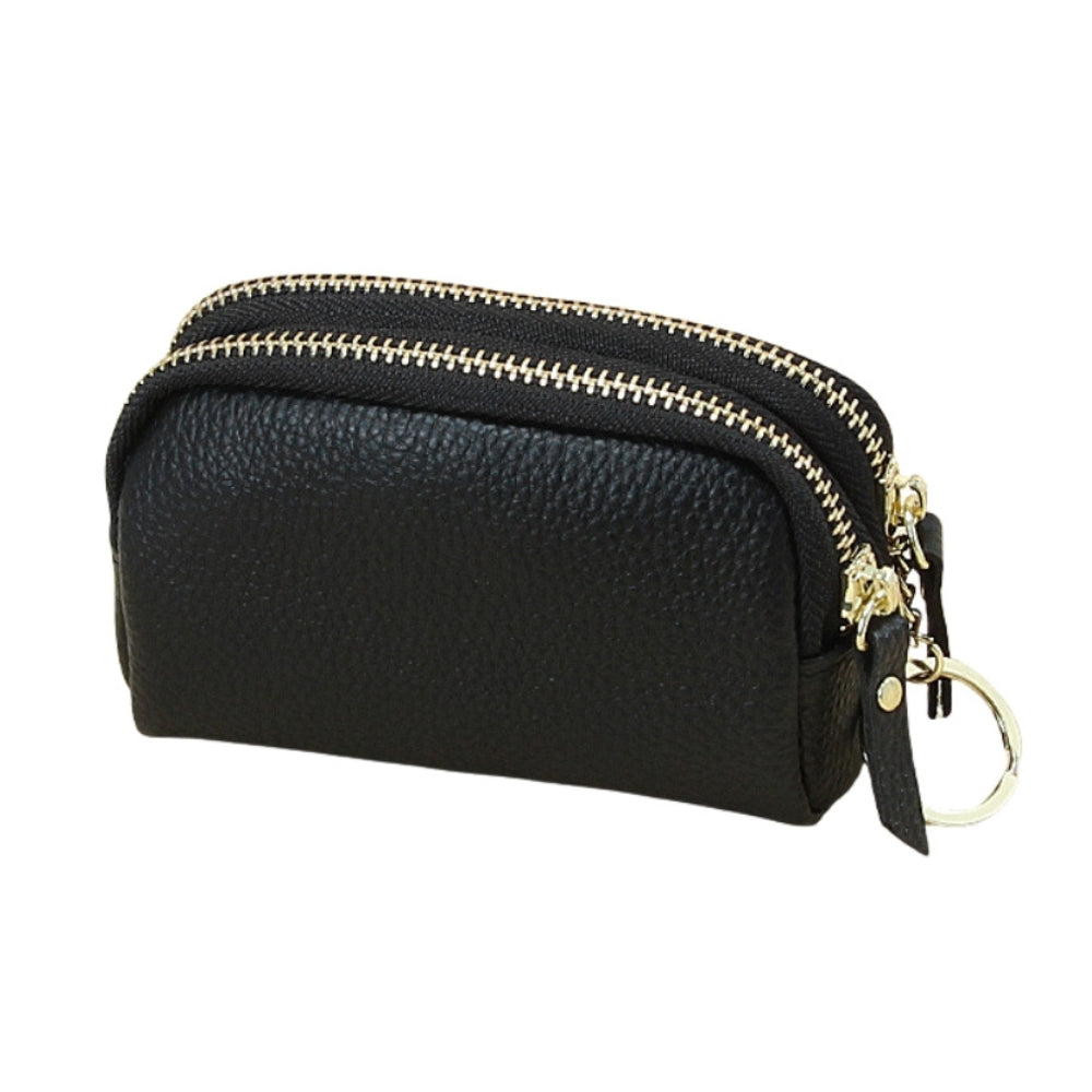 CALVORA DOUBLE ZIP MINI WALLET