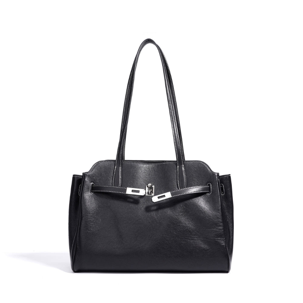VALMERE LEATHER TOTE 15''