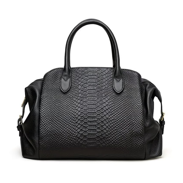 ZARENA NOIR SERPENT TOTE