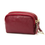 CALVORA DOUBLE ZIP MINI WALLET