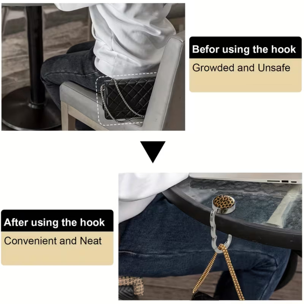 ZELVORA FOLDABLE PURSE HANGER