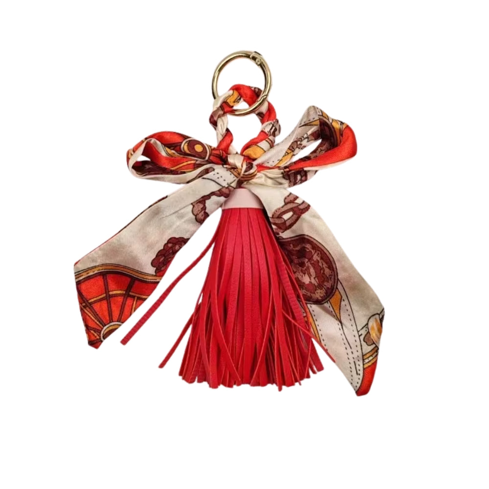 ELYNORA CHARMED TASSEL KEYCHAIN
