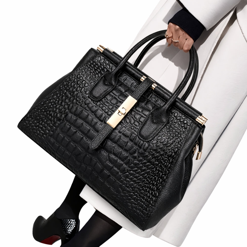 MARIBELLE CROC LUXE TOTE 13''