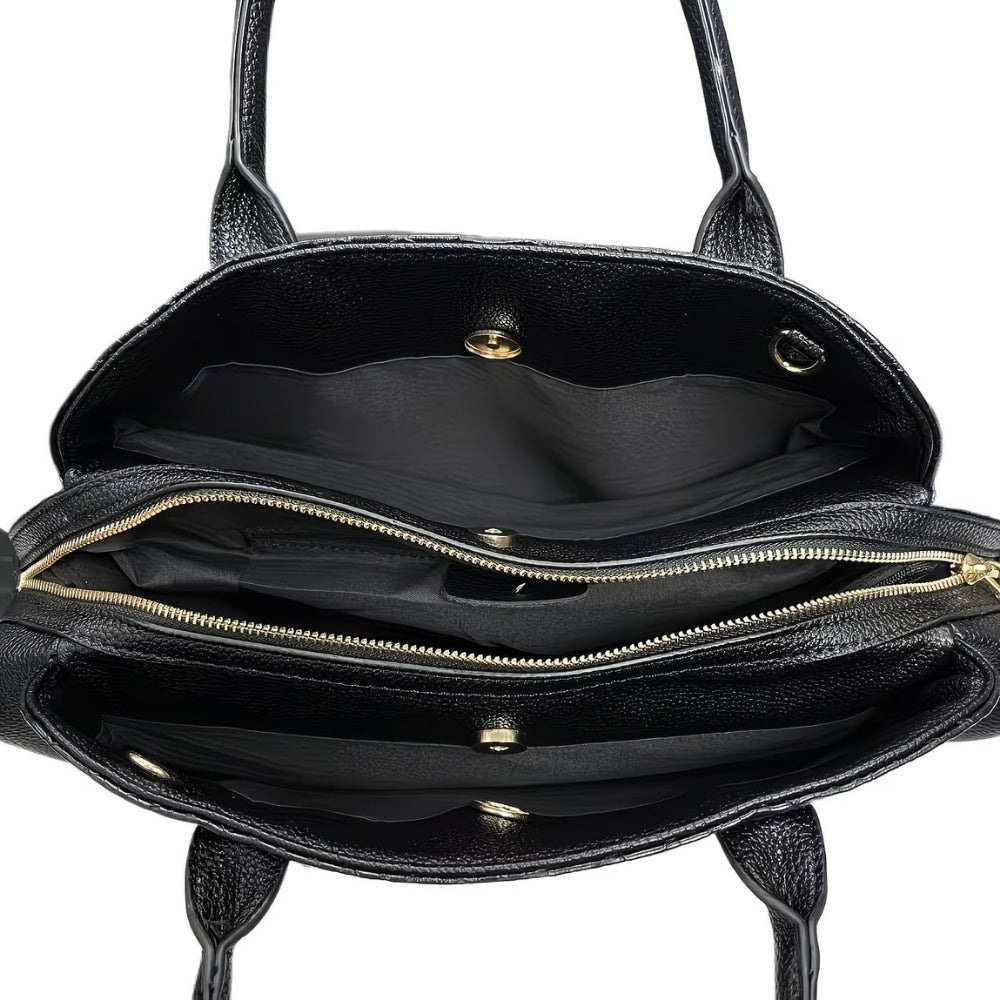 ZARENA NOIR SERPENT TOTE
