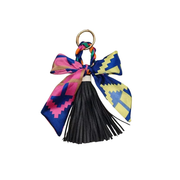 ELYNORA CHARMED TASSEL KEYCHAIN