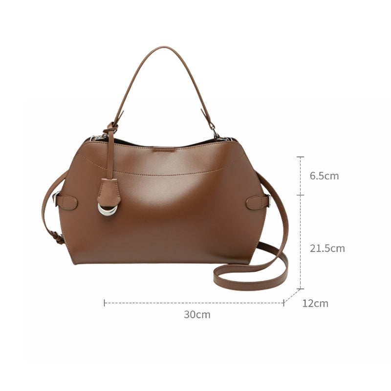 MIREYA SOFT STRUCTURE LEATHER HANDBAG