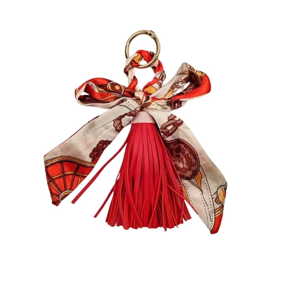 ELYNORA CHARMED TASSEL KEYCHAIN