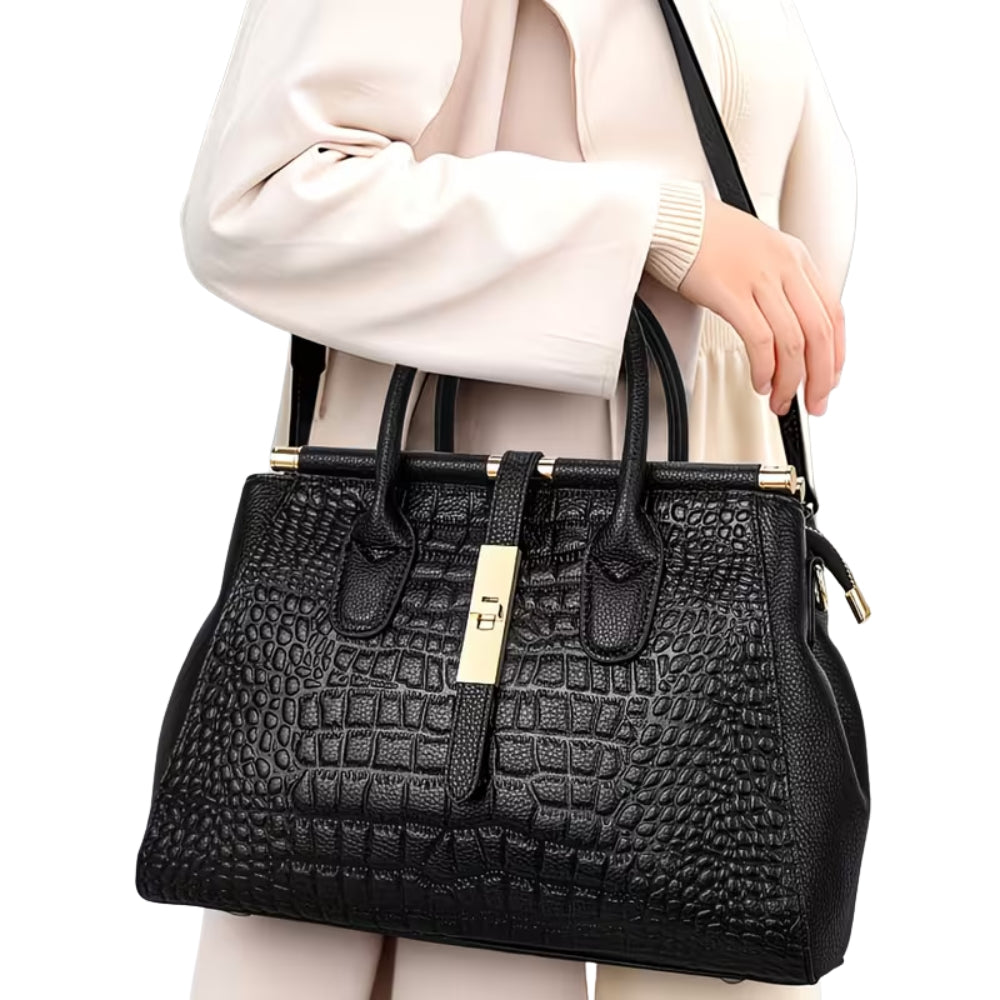 MARIBELLE CROC LUXE TOTE 13''