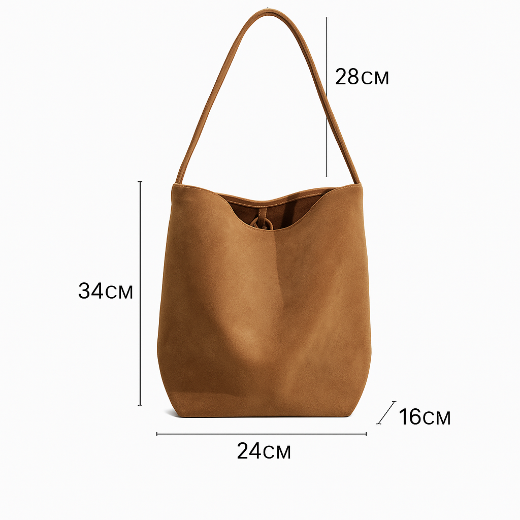 SARA SUEDE TOTE BAG