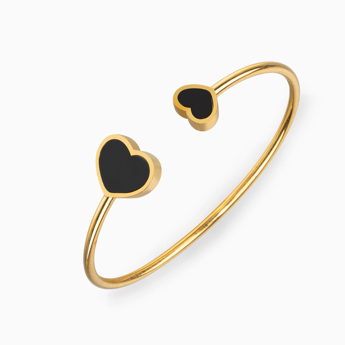 DOUBLE BLACK HEART BRACELET