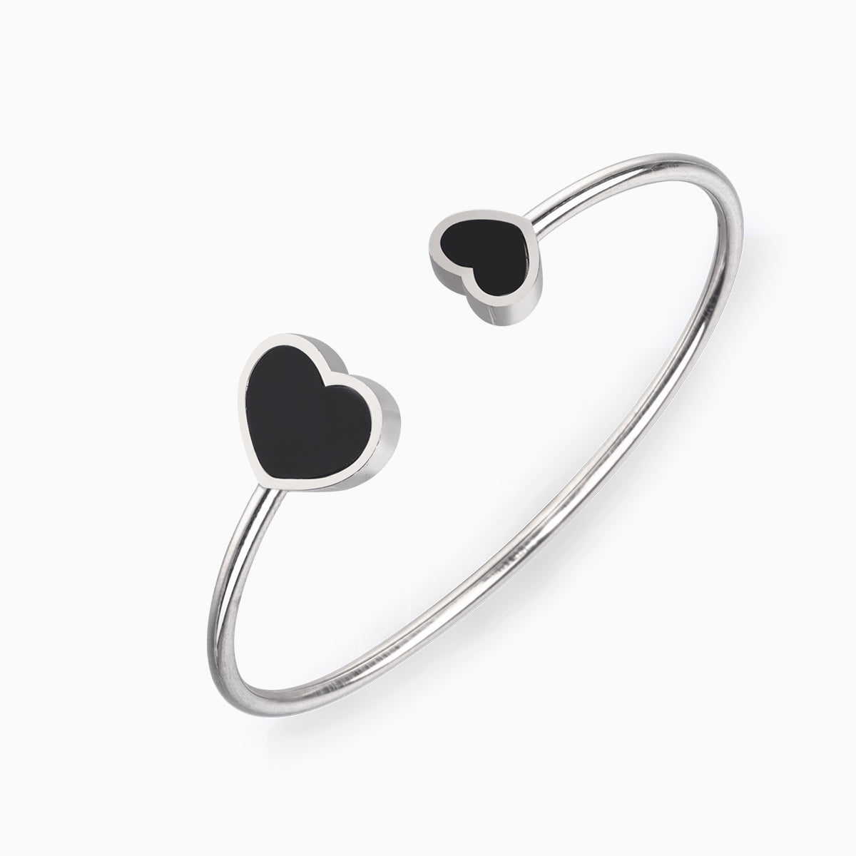 DOUBLE BLACK HEART BRACELET