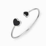 DOUBLE BLACK HEART BRACELET