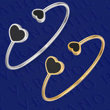 DOUBLE BLACK HEART BRACELET