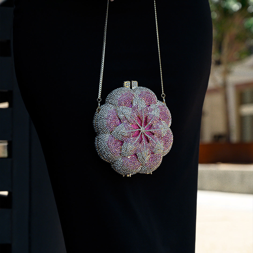 JULIA FLOWER CLUTCH BAG