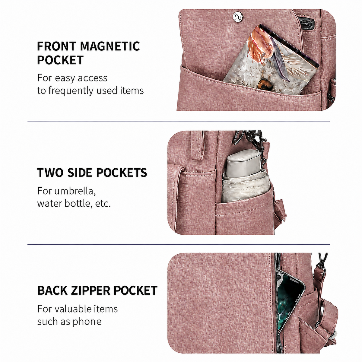 VENETIA MULTIFUNCIONAL BACKPACK