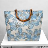 Retro Bamboo Jacquard Embroidered Tote Bag