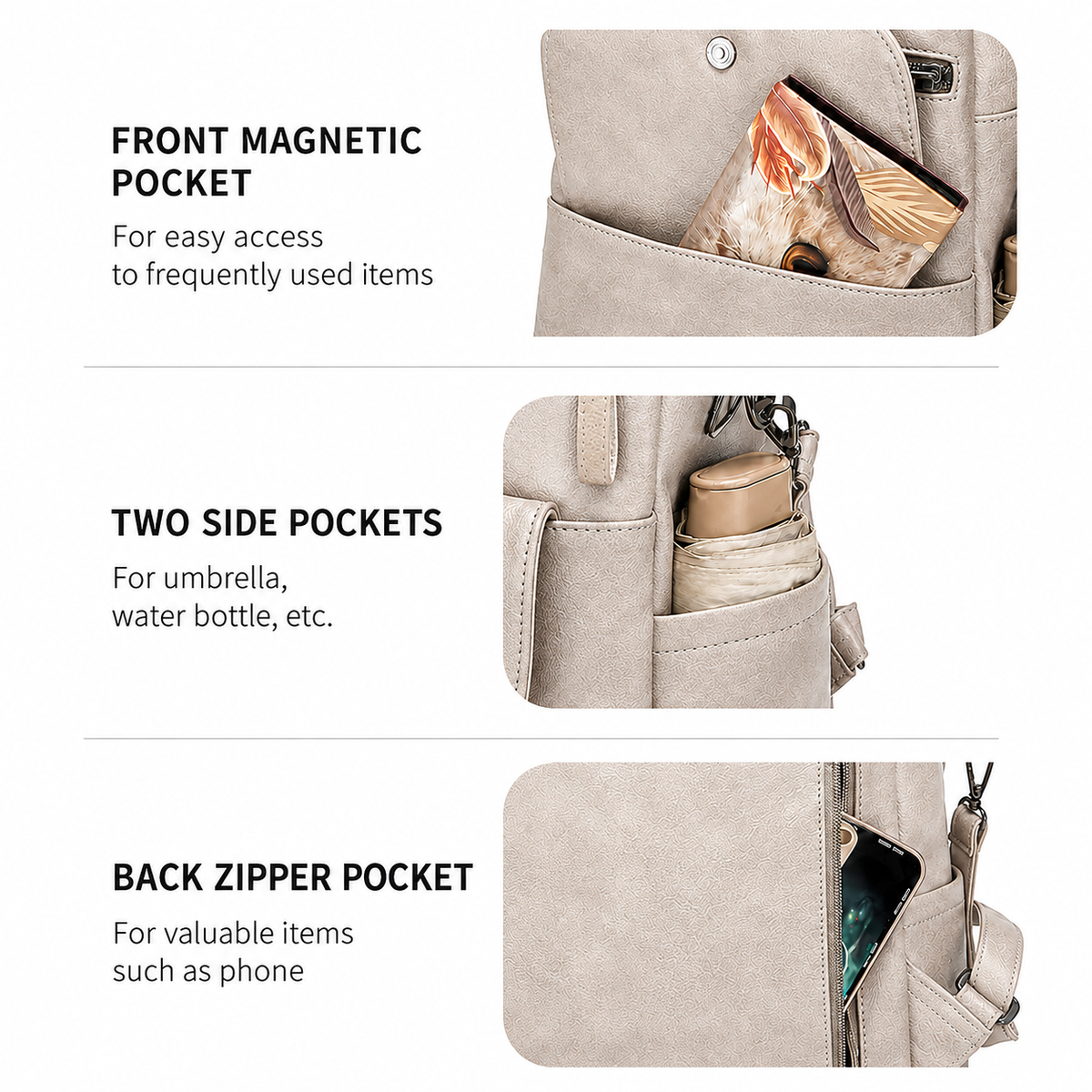 VENETIA MULTIFUNCIONAL BACKPACK
