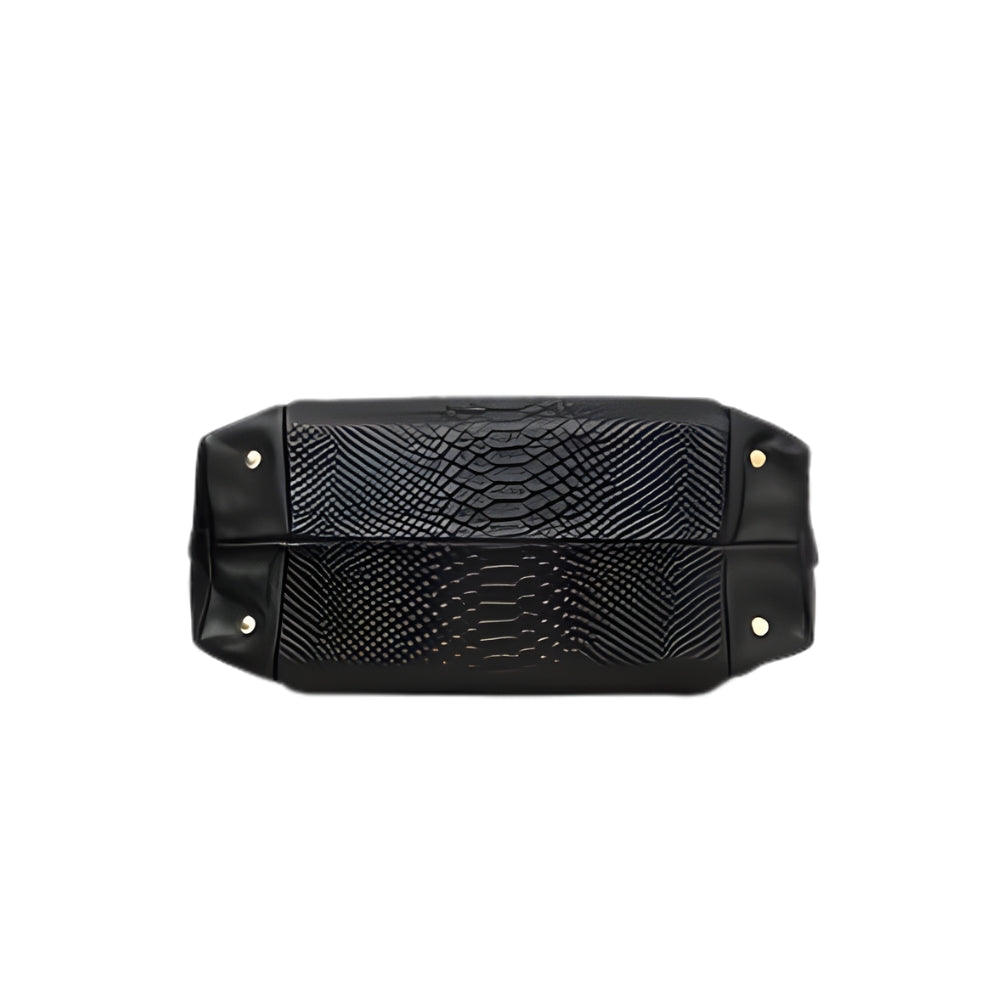 ZARENA NOIR SERPENT TOTE