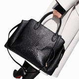 ZARENA NOIR SERPENT TOTE