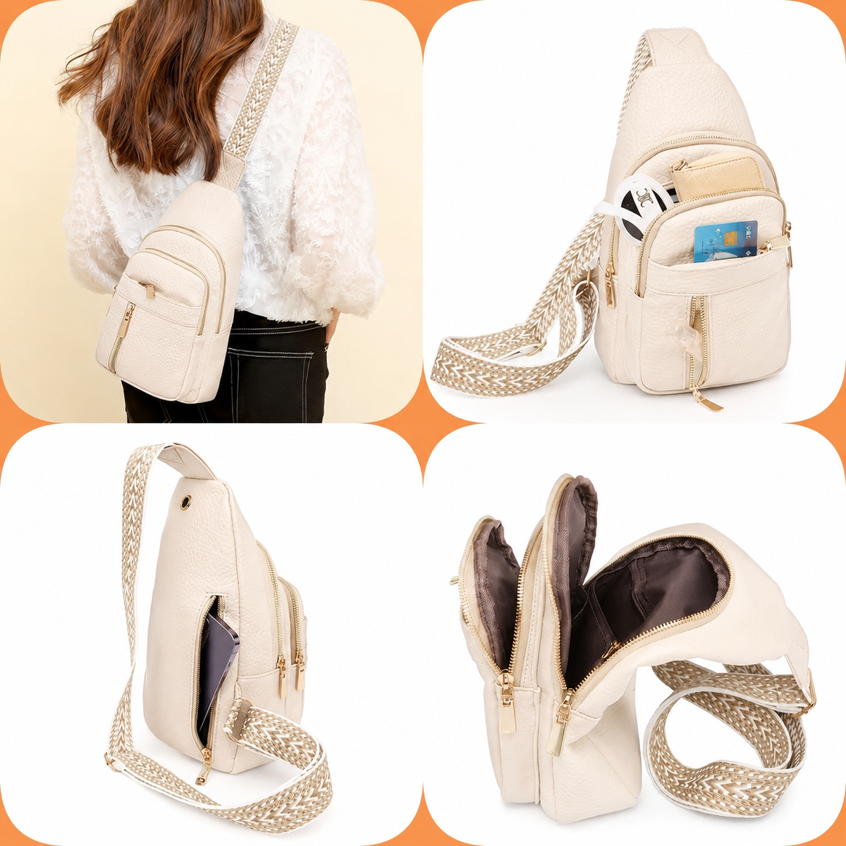 Vintage Bohemian Crossbody Sling Bag