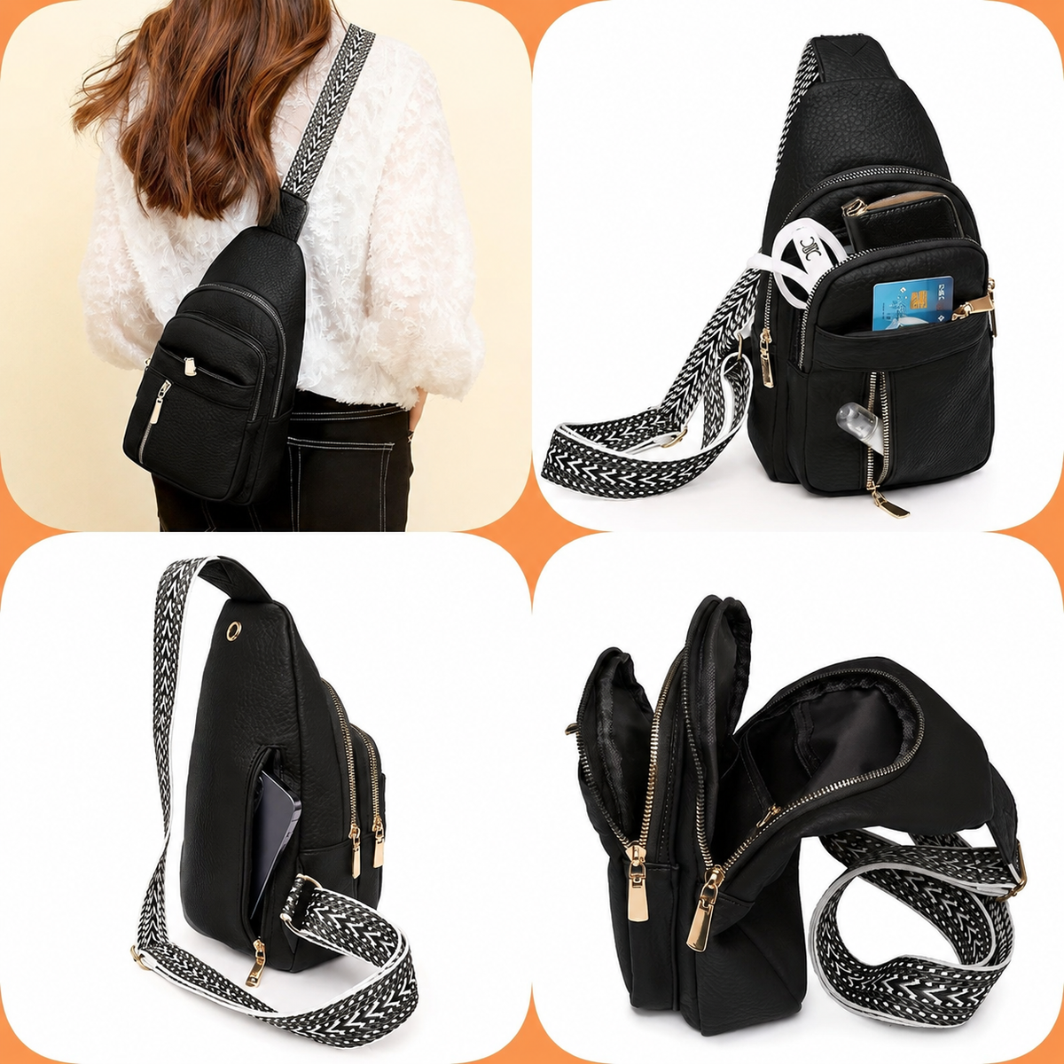 Vintage Bohemian Crossbody Sling Bag
