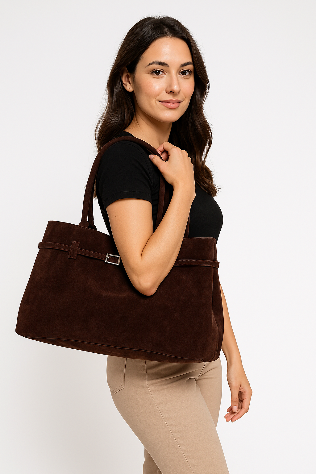 MILA SUEDE HANDBAG