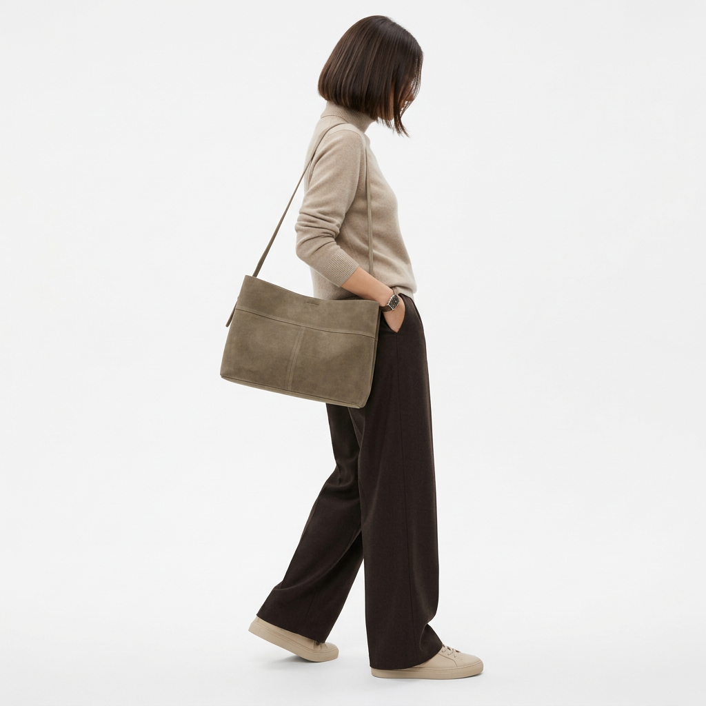 GENEVA SUEDE TOTE 17"