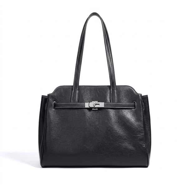 VALMERE LEATHER TOTE 15''