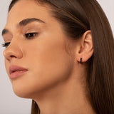 HUGGY BLACK GOLD EARRING