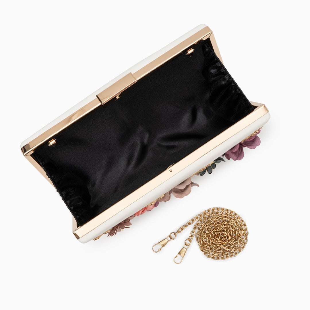 JULIA FLOWER CLUTCH BAG